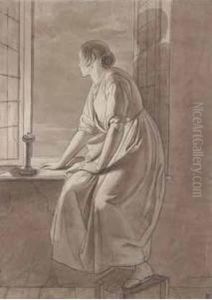 Donna Alla Finestra by Giovanni Cattini
