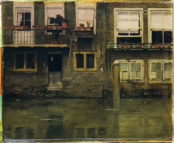 Huizen aan een gracht - view 1