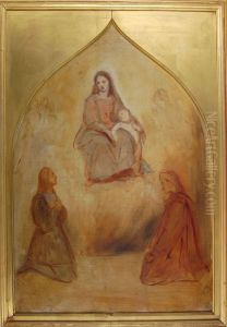 The Painter Raphael and the Poet Dante in Adoration Before the Blessed Virgin and Child The Painter Raphael and the Poet Dante in Adoration Before the Blessed Virgin and Child