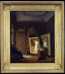 De kleine schilderkamer in het Pavillon Roquelaure, Scheffers verblijfplaats in Argenteuil