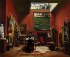 Ary Scheffer's kleine atelier op de Rue Chaptal 16 te Parijs by Ary Johannes Lamme