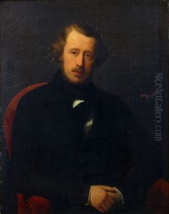 Portret van Karel Arnoldus Scheffer, omstreeks 1840