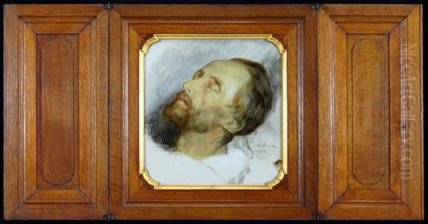 Scheffers broer Karel Arnoldus op zijn doodsbed - view 1