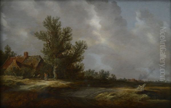 Landweg met boerderij - view 1