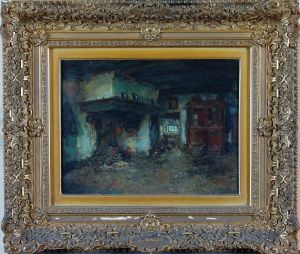 Interieur of a Farmhouse by Arthur Briet