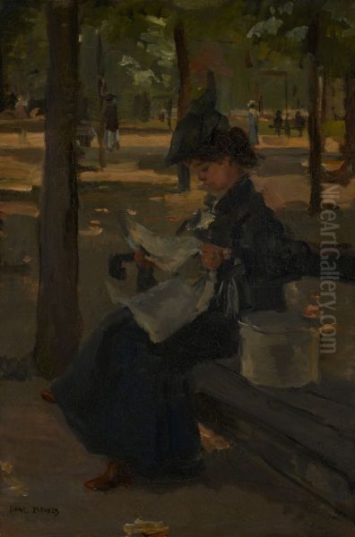 Hatter in a park - view 1
