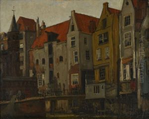 Oudezijds Achterburgwal in Amsterdam by Gerrit Willem Knap