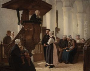 Huwelijksinzegening in de kerk te Scheveningen by Kate Bisschop-Swift
