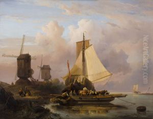 De veerpont by Wijnand Nuijen