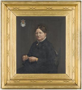Portrait of Femke Feenstra (1827-1900) by Johannes Hendricus Doodkorte