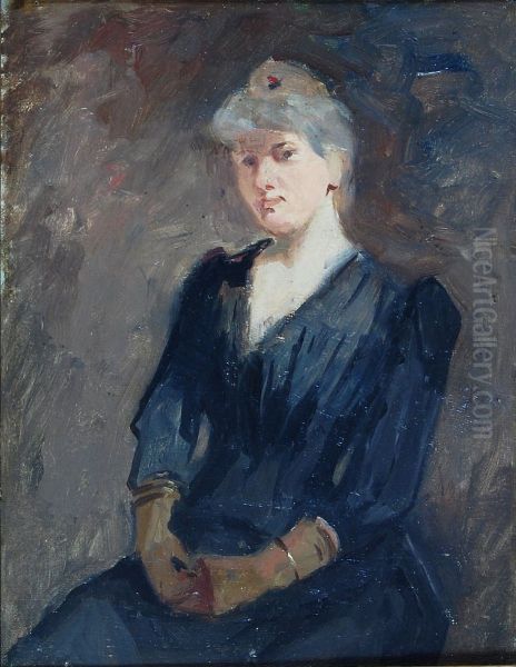 Portret van mevrouw Gunneweg (zittend) - view 1