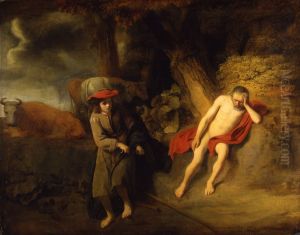 Mercury in the act of beheading the sleeping Argus, guard of Io