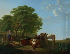 Landschap met vee in de omstreken van Dordrecht