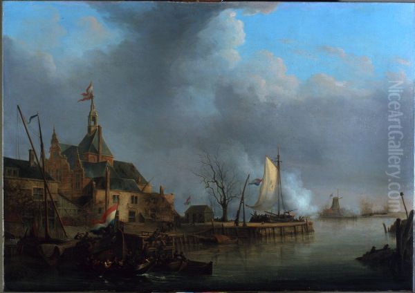 De beschieting van Dordrecht door de Fransen op 24 november 1813 - view 1