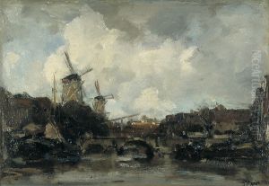 Havengezicht by Jacob Maris
