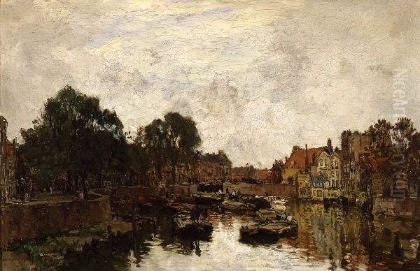 Wachten voor de sluis in Delfshaven - view 1
