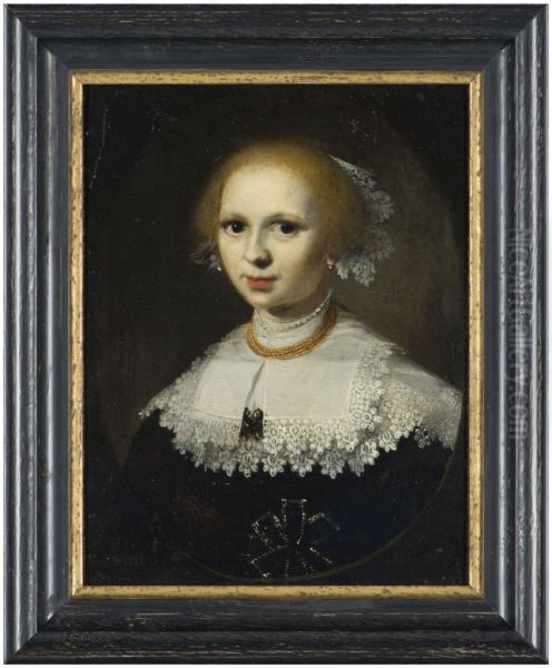 Portret van onbekende jonge vrouw - view 1