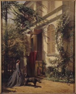 Voorgevel van het woonhuis van Ary Scheffer aan de Rue Chaptal 16 te Parijs by Ary Johannes Lamme