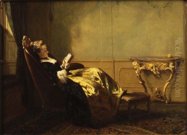 Reading lady - view 1