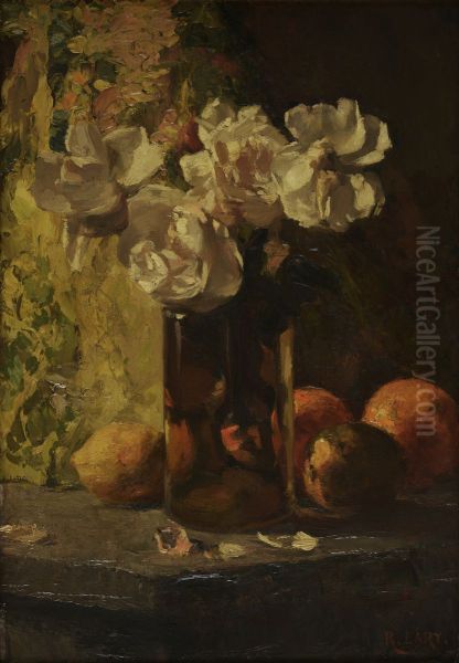 Stilleven met uitgebloeide rozen - view 1