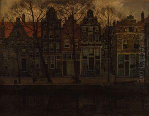 Oude gracht in Amsterdam by Eduard Karsen