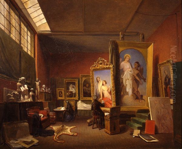 Ary Scheffer's large studio on the Rue Chaptal 16, Paris - view 1