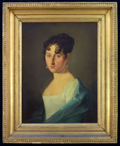 Portret van Anna Elizabeth van der Koog op 12-jarige leeftijd by Johann Baptist Scheffer