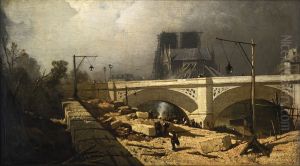 Pont de l'Archeveche (?) Parijs Pont de l'Archeveche (?) Parijs