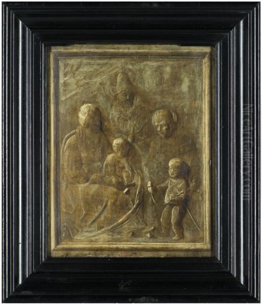 Grisaille van Heilige familie - view 1
