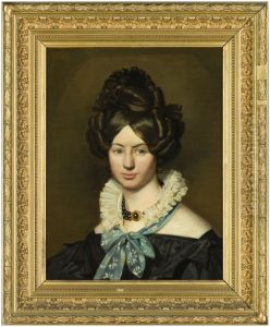 Portrait of Martha Kuypers (1810-1868) by Willem Bartel Van Der Kooi