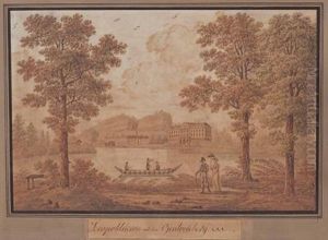 Leopoldskron Mit Dem Ofenlochberg by Franz Caucig