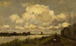 The canal near Noorden by Johan Hendrik Weissenbruch