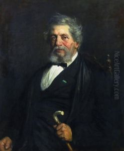 Portrait of Pieter Blusse van Oud-Alblas (1812-1887) by Jozef Israels