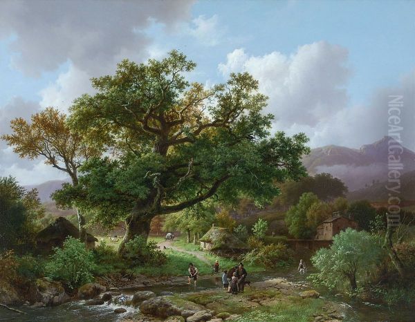Landschap in het Schwarzwald met kreeftvissers - view 1