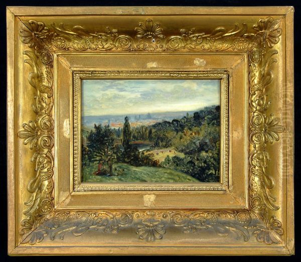 Landscape in the surroundings of Paris - view 1