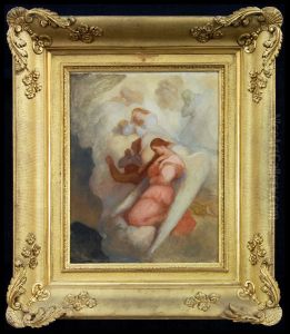 Engelen treurende over den dood van Christus by Ary Scheffer