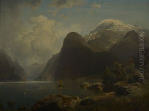 Bergachtig landschap in Noorwegen Bergachtig landschap in Noorwegen