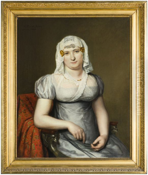 Portrait of Anna Elisabeth Coopmans (1790-1870), echtgenote van Jan Daniel van der Plaats - view 1