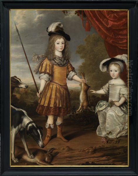 Double portrait of Karl Emil von Brandenburg (1655-1674) and Friedrich I van Pruisen (1657-1713) - view 1