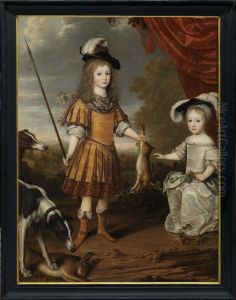 Double portrait of Karl Emil von Brandenburg (1655-1674) and Friedrich I van Pruisen (1657-1713) Double portrait of Karl Emil von Brandenburg (1655-1674) and Friedrich I van Pruisen (1657-1713)