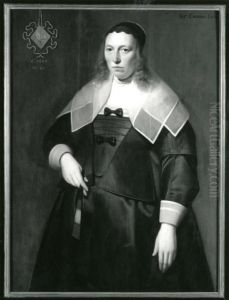 Portrait of Catharina Entens (1602-1660) by Master of the three-quarter figures