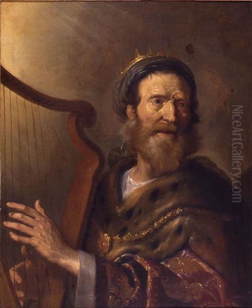 King David singing psalms - view 1