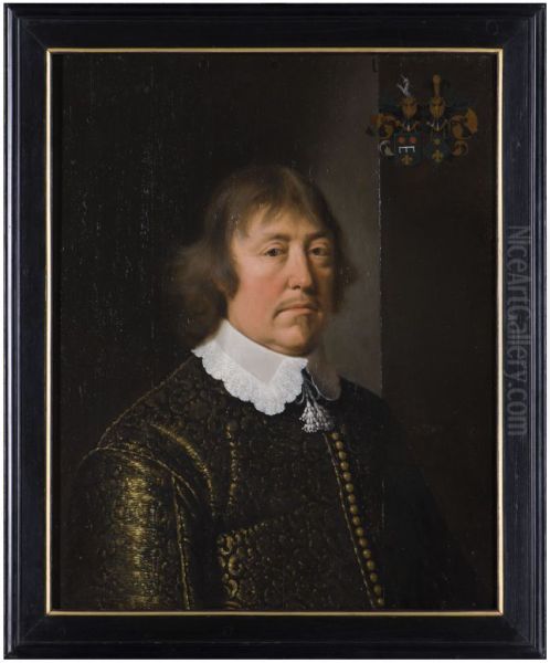 Portret van Johan Roorda, rekenmeester van Friesland - view 1