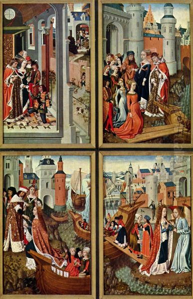 Ursula-Altar, linker Flugel: Szenen aus dem Leben der Hl. Ursula - view 1