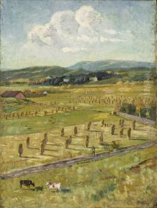 Utsikt fra Jessenlokken mot Majorstuen og Froen by Karl Edvard Diriks