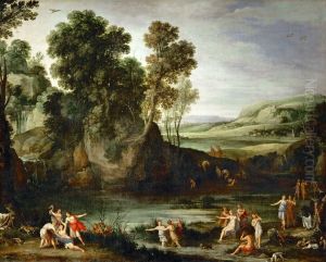 Diane decouvrant la grossesse de Callisto by Paul Bril