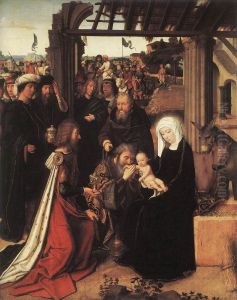De aanbidding van de Wijzen by Gerard David