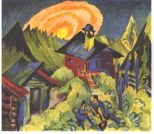 Mondaufgang auf der Staffelalp by Ernst Ludwig Kirchner