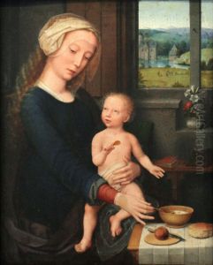 Madonna and Child with the Milk Soup by Gerard David