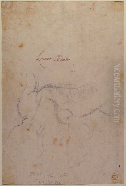 Study for a Triton (recto); Anatomical Studies ? (verso) - view 1